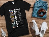 Fast & Furious Anniversary 9 Years T Shirt movie stars with signatures t-shirt