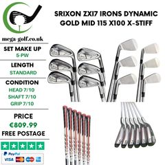 Srixon ZXi7 Irons / 5-Pw / Dynamic Gold Mid 115 X100 X-Stiff