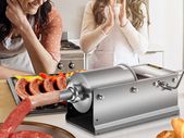 BRAND NEW Commercial Manual Sausage Stuffer Filler Machine W/ 4 Nozzles 3L-7.8L Stainless Steel for Making Sausage Hot Dog Bratwurst