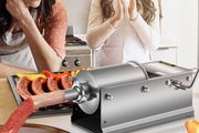 BRAND NEW Commercial Manual Sausage Stuffer Filler Machine W/ 4 Nozzles 3L-7.8L Stainless Steel for Making Sausage Hot Dog Bratwurst