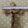 Antique Brass Crucifix Image 5