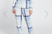 women's velvet check pyjamas bnip