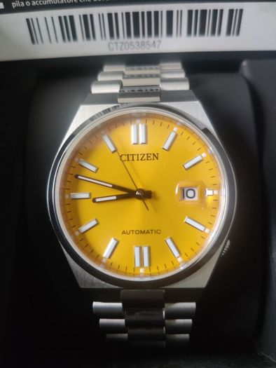 Citizen Tsuyosa Automatic Movement Watch NJ0150-81X, Yellow, Sapphire Crystal, 40mm