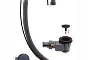 Sonas Sync Brass Luxury Round Bath Matt Black Pop Up Waste UBR0025
