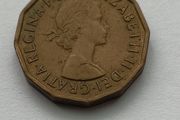 1963 Great Britain Threepence (often called a "threepenny bit")
