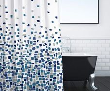 Shower Curtain Mould and Mildew Resistant Solid, 180 x 180 cm (FREE POSTAGE)