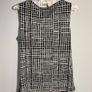 Calvin Klein Black/White Sleeveless Cowl-Neck Top Image 3