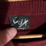 Maroon V neck jumper Image 3