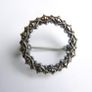 Vintage Brooch Sterling Silver And Marcasite Image 4