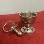 silver plated egg cup and soother Image 4