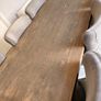 Solid wood table with dining chairs Image 5