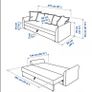 sofa bed ikea excellent conditions Image 4
