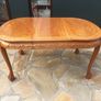 Solid wood Hand carved extendable dining table and six chairs with cushion covers Image 7