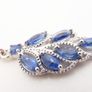 Sterling silver kyanite lever-back earrings 925 Image 5