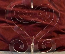 new in box acrylic candle holder