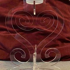new in box acrylic candle holder