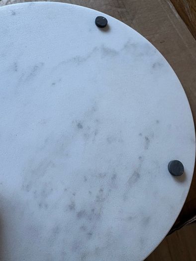 New 30cm diameter solid marble cake plate or chopping board