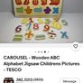 Carousel Wooden Number Insert Puzzle - 16 Pieces - Age - 12 Months + Image 8
