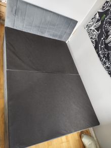 double bed with mattress