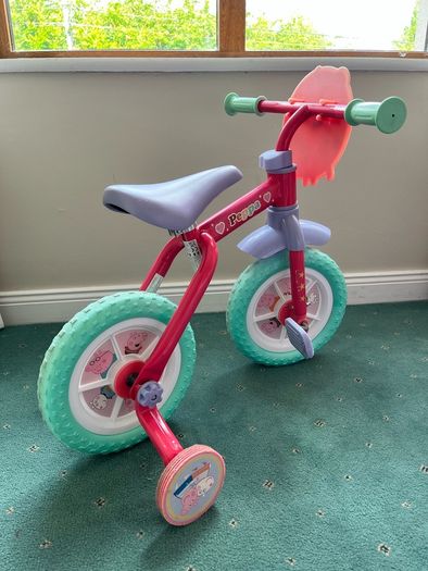 Peppa Pig My First 2 In 1 10" Training Bike Girl Bike