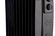 2500W Oil Filled Radiator Heater, 11 Fins Portable Electric Radiator with Adjustable Thermostat &amp; Safety Cut-Off, Energy Saving Room Heater for Home &amp; Office - Black