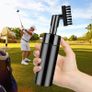 Golf Club Brush Groove Cleaner with Built-in Water Spray and Hook, Groove Cleaning Brush for Golf Ball Club, Black Image 4