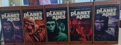 Planet of the Apes Collection Widescreen Collector's Edition VHS 1998 Set 5 NTSC