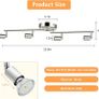 Kitchen Lights,4 Way Adjustable Modern Ceiling Spotlights,Rotatable Led Ceiling Lights for Bedroom,Kitchen and Living Room  (FREE POSTAGE) Image 6