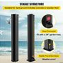 35l Outdoor Shower Column Villa Swimming Pool Bathing Beach Floor Black Image 6