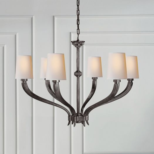 Steel Chandeliers - Pair available
