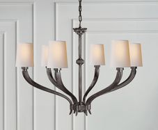 Steel Chandeliers - Pair available
