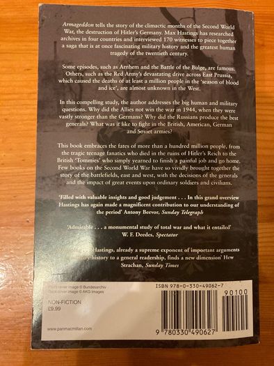 War Book:'Armageddon' by Max Hastings