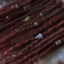 Set of 50 SE synthetic dreads braids Single ended dreads Image 9