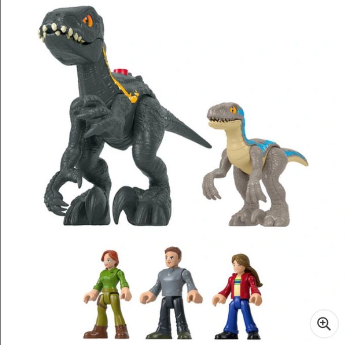 BRAND NEW Jurassic World Imaginext Final Confrontation Dinosaur and Figure Pack