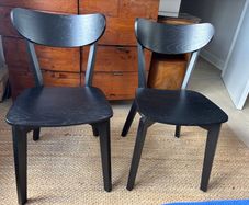 black chairs