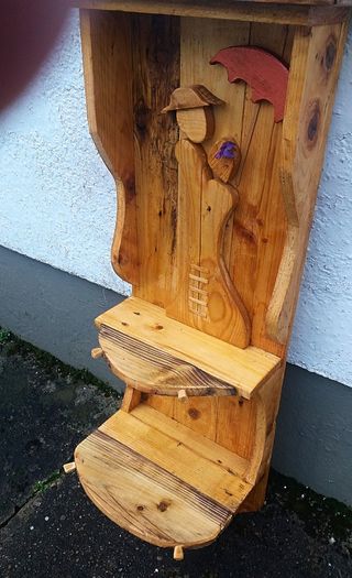 NEW Rustic Driftwood Couple Floating Shelf