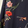 Navy Floral Blouse Image 2