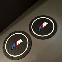 BMW cup holder mats x2