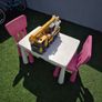 Table and chairs Crane and Mixed bag of toys. Image 3