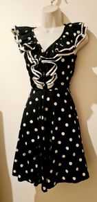 Lovely Ruffle Polka Dot Dress from Atmosphere size 8