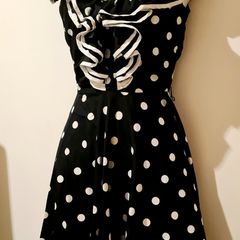 Lovely Ruffle Polka Dot Dress from Atmosphere size 8