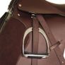 Horse Riding Saddle Set 17.5" Real Leather Brown 18 cm Image 7