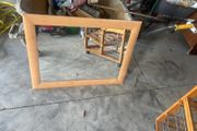 pine framed mirror