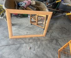 pine framed mirror