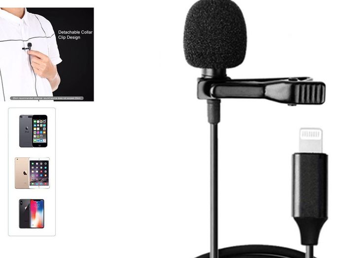 New Wired Professional Lightning Microphone, For iPhone, Samsung, Computer, Laptop etc.