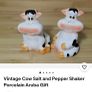 Vintage Ceramic Cow Salt & Pepper Shaker Image 4