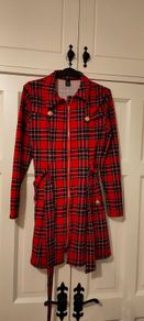 Red Tartan Check.Shein Dress