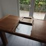 oak veneer extending dining table Image 4