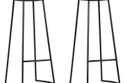 Bar Stools 2 pcs Solid Acacia Wood