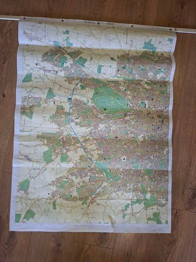 Vintage Dublin map
